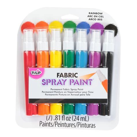 Fabric Spray Paint Metallic Mini 7 Pack – Tulip Color 